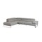 Homeroots Gray Top Grain Leather L Shaped Two Piece Sofa and Chaise Sectional 565011 - alternate 7