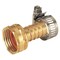 Landscapers Select Garden Hose Coupling with Clamp, 5/8 in, Female, Brass, Brass GB958F3L - alternate 3