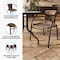 Flash Furniture Lila  Medium Brown Rattan Indoor-Outdoor Restaurant Stack Chair, PK2 2-TLH-037-DK-BN-GG - alternate 11