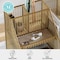 Martha Stewart Ryder Gold Mesh Metal Large Desktop Organizer with Magazine File Holder, Pen Holder, and Storage HH-OHD03-GLD-MS - alternate 6