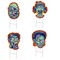 Signmission Four Pack of Zombie Yards W/ Stake, Scary Halloween Trick or Treat, 4PK, 24-4PK-Zombie4PK C-DC-24-4PK-Zombie4PK - alternate 1