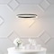 Jonathan Y Baxter 23.5" 1-Light Modern Contemporary Aluminum Integrated LED Hoop Pendant, Black JYL7200B - alternate 5
