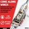 Neiko Come Along Winch, 4-Ton (8,000lbs) Pulling Capacity, 9.8Ft, 3 Hook, Heavy Duty Power Cable 02254A - alternate 5