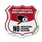 Signmission Video Surveillance Shield Sign Property, 4 inch X 4 inch, Vinyl Decal, 2PK SHI-D-2PACK-4-472 - alternate 1