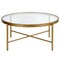 Homeroots 36" Gold Glass And Steel Round Coffee Table 520916 - alternate 3