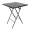 Elama Plastic Rattan Folding Square Table in Black ELM-F60TB - alternate 1