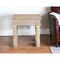 Homeroots 24" White Distressed Solid Wood Square End Table 521950 - alternate 5