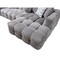 Homeroots Light Gray Boucle L Shaped Two Piece Sofa and Chaise Sectional With Toss Pillows 644521 - alternate 6