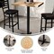 Flash Furniture Bennett 24 in x 30 in Solid Wood Indoor Tabletop in Natural with 22 in x 22 in Bar Height GSF-REC2430-NAT-T2222B-GG - alternate 7