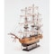 Homeroots 20" Wood Brown Solid Wood Hand Painted 1797 USS Constitution Small Model Boat 401949 - alternate 1