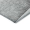 Homeroots 3' X 5' Gray Silver And Charcoal Floral Washable Indoor Outdoor Area Rug 582248 - alternate 4