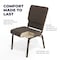 Flash Furniture Hercules Church Chair, Brown Back, 19-1/4 in W 25" L 33-1/4" H, Fabric Seat FD-CH02185-GV-BNDOT-GG - alternate 8