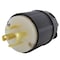 Ac Works Wiring Device, NEMA L22-20P Plug in Black, 20A, 277/480V, 4-Pole 5-Wire, Locking, cULus Listed ASL2220P-BK - alternate 1