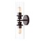 Jonathan Y Jules Edison 16.5" Cylinder 2-Light Iron/Seeded Glass Farmhouse Contemporary LED Wall Sconce, Oil Rub JYL7577B - alternate 7