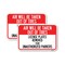 Signmission Air Will Be Taken Out of Tires - License Plates Removed, 18'' X 24'', Heavy Gauge Aluminum, 2PK A-1824-2PACK-24348 - alternate 1