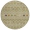 Homeroots 8' Sage Ivory And Beige Round Geometric Washable Indoor Outdoor Area Rug 612216 - alternate 5