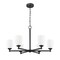 Z-Lite Oren 6-Light Chandelier, 32 in W, Matte Black 7004-6MB - alternate 5