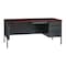 Hirsh Right-Hand Single Pedestal File Office Desk W/ Center Drawer, 30 in D X 29.5 in H, 66 in W X 20096 - alternate 1