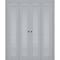 Sartodoors Sliding Closet Double Bi-fold Doors Grey Solid Core Modern Interior VEREGIO7411DBF-GRE-96 x 84 (4* 24x84) - alternate 1