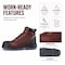 Handpoint Mens 6 in Soft Toe Work Boots-Waterproof Full Grain Leather Safety Boots, 10.5 80N03-EE-10.5 - alternate 7
