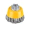 Dewalt Knot Wire Cup Brush, Carbon Steel, 3 Brush Dia, 5/8"-11  Arbor Hole Size, 0.02 Wire Dia DW4910 - alternate 1