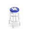 Holland Bar Stool Co 25" Chrome 2-Ring Kentucky "UK" Swivel Bar Stool, Accent Ring L7C3C25UKY-UK - alternate 1
