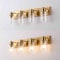 Jonathan Y Irving 27.75" 4-Light Seeded Glass/Iron Modern Contemporary LED Vanity Light, Brass Gold JYL7558D - alternate 8