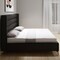 Homeroots Black Velvet Upholstered King Bed Frame 544803 - alternate 1