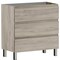 Homeroots 32" Natural Wood Freestanding Bathroom Vanity With White Sink And Three Drawers 624144 - alternate 3