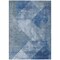 Homeroots 8' X 10' Blue And Gray Geometric Washable Indoor Outdoor Area Rug 602836 - alternate 6