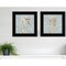 Homeroots Set Of Two Coral Seahorse 1 Black Framed Print Wall Art, 2PK 407934 - alternate 4