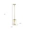 Homeroots Gold Cylinder Iron Ceiling Light With Clear Shades 651630 - alternate 3