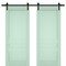 Sartodoors Sturdy Double Barn Door Solid Core Modern Interior VEREGIO7411DB-OLI-36 x 80 (2* 18x80)-Black Rail - alternate 1