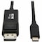 Tripp Lite USB C to DisplayPort Adapter Cable USB 3.1 Locking 4K USB-C 6ft U444-006-DP-BE - alternate 1