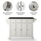 Crosley Cambridge Granite Top Full Size Kitchen Island/Cart KF30004DWH - alternate 3