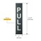 Brixwell Rectangular Pull Indicator Oil Rubbed Bronze Finish Pull Oil Rubbed Bronze PL40RB - alternate 5