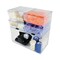Deflecto Stackable Cube Organizer, Double Cube, Plastic, 12 x 6 x 6, Clear 350501 - alternate 6