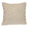 Homeroots 20" Off White Geometric Cotton Throw Pillow 529306 - alternate 3