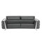 Homeroots 90" Gray Velvet Sofa With Silver Legs 491055 - alternate 7