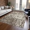 Homeroots 3' X 5' Brown And Ivory Abstract Washable Indoor Outdoor Area Rug 612641 - alternate 5
