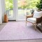 Homeroots 3' X 5' Pink And Ivory Geometric Washable Indoor Outdoor Area Rug 577577 - alternate 7