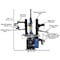 Atlas Automotive Equipment Tc755 Tire Changer W/ Dual Arms TC755DAA-FPD - alternate 4