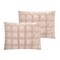 Homeroots Blush Queen Polyester 180 Thread Count Washable Duvet Cover Set 529023 - alternate 7