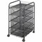 Safco File Cart, w/4 Drawers, Black 5214BL - alternate 1