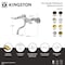 Kingston Brass Double-Handle Wall Mount Bathroom Faucet, Polished Brass KS2112PL - alternate 4