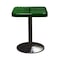 Leisure Craft 24" Square Perforated Pedestal Table, Portable, 30"H, Black Green SQ24TAB30-BLACK GREEN - alternate 1