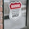 Signmission No Trespassing Shield Sign Warning You A, 4 inch X 4 inch, Vinyl Decal, 2PK SHI-D-2PACK-4-423 - alternate 3