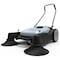 Dapper Supply Walk-Behind Outdoor Hand Push Floor Sweeper - 10.5 Gallon Capacity - 36 in. Sweeping Width DP-FS1102 - alternate 1