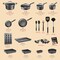 Bakken-Swiss 23Pc Cookware Set, Black Pots, Skillets, Bakeware, Reinforced Aluminum, Gas, Electric, Induction BKCWL23B - alternate 6