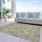 Homeroots 9' X 12' Olive Green And Fern Green Medallion Washable Indoor Outdoor Area Rug 587798 - alternate 8